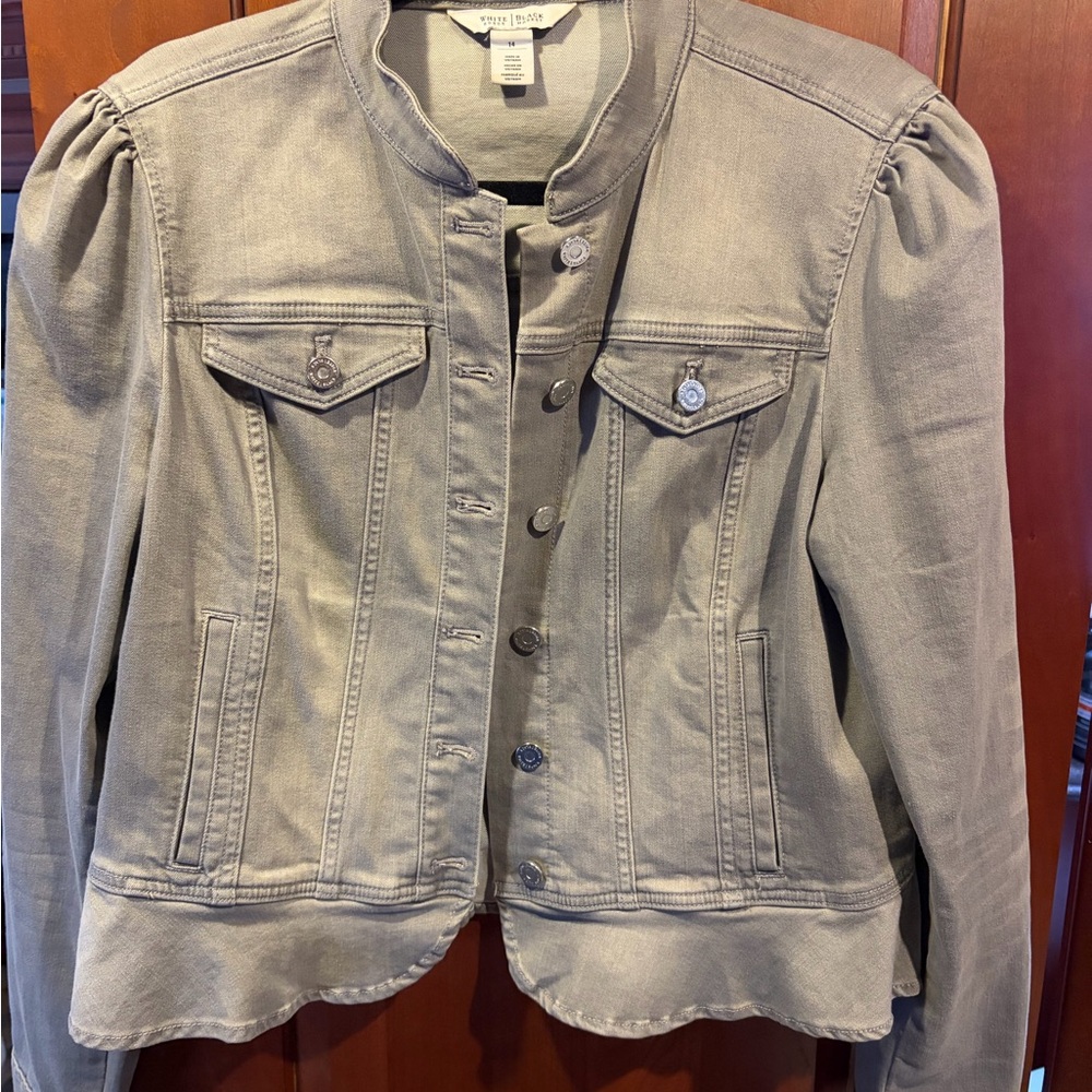 White House Black Market Women's Grey Jacket